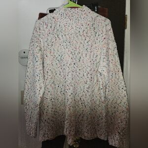 LOFT Multicolor Speckled Knit Sweater